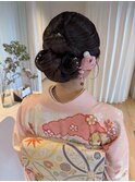 和装ヘア 訪問着ヘア 着物ヘア