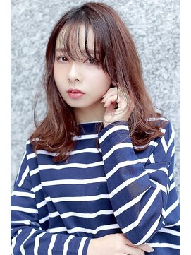 ラフィス ヘアー ステップ 仙台店(La fith hair step) 【La fith】 シースルーバング×ミディアムスタイル