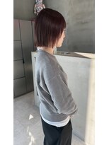 アディクション(ADDICTION)&nbsp;あご下ボブ、ボルドーカラー