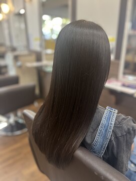 トップヘアー 玉島店(TOP HAIR) 《TOPHAIR 玉島店/ もも》ロング×ストレートパーマ
