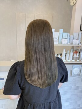 ジュエ ヘアー デザイン(Jue hair design) オリーブグレージュ/イルミナカラー/ワンカラー/知立/20代