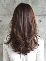 ヘアーサロンブランコ(hair salon blanco)&nbsp;大人可愛いレイヤーロング×ショコラブラウン