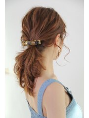 【ruf hair design】簡単ポニーテールアレンジ