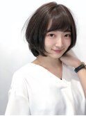 ダークグレージュ×エアリーボブ 【大西翔】
