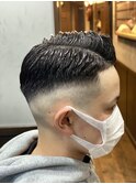 七三スキンフェード