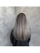 シェリール(CHERiR)&nbsp;ホワイトアッシュバレイヤージュ☆ブリーチ3回以上