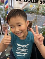 ヘアーサロンサトウ&nbsp;キッズスタイル ＃平井＃理容室＃バーバー＃メンズ