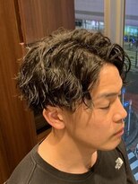 ヒロギンザ 大阪本店(HIRO GINZA)&nbsp;センターパートスパイラルパーマ/梅田/メンズパーマ