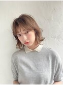 前髪/マチルダボブ/ピンクベージュインナー/グレージュ[甲府駅]