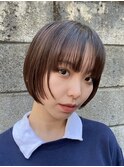 ミニボブ×ぷつっと姫カット