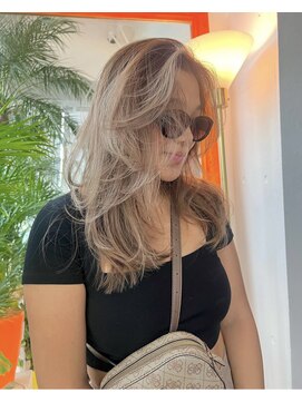 ルーヴェ(LOWE) 【natsumi】19ミルクティベージュ,ロングレイヤーグラデーション