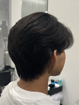 バース 梅田中崎町店(BIRTH) ニュアンスパーマセンターパート韓国メンズワンカールパーマ