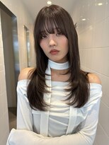 スノッブサンク(Snob ciNQ)&nbsp;顔まわりレイヤー/ワンカールレイヤー/小顔バング/20代