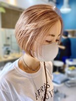 リノショアーズ ショウナン 辻堂店(RinoShores SHONAN) 透明感抜群♪ダブルカラーブリーチショートボブ