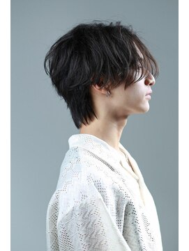 リップスヘアー 梅田アネックス(LIPPS hair) ソフトツイストスパイラルパーマセンターパートウルフメンズヘア