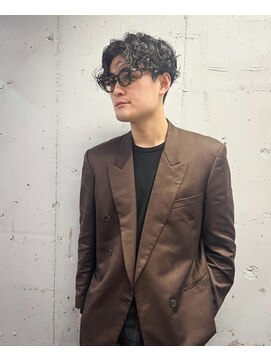 タロ(TALO) 【TALO】メンズスパイラルパーマ×センターパート