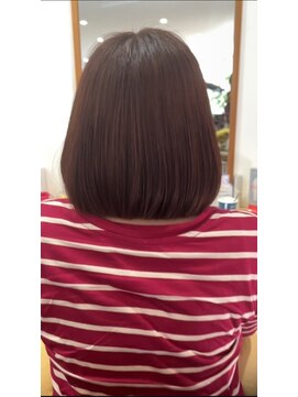 ケイズプラス(K's PLUS) #ボブ #切りっぱなしボブ #トリートメント #黒染めからカラー