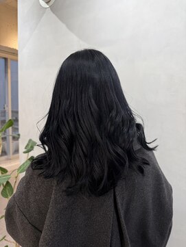 エイト プラット 渋谷2号店(EIGHT plat) ブルーブラック ダークトーンカラー トーンダウン 1/24