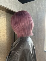 タイドヘアー 高槻店(TIDE HAIR)&nbsp;レイヤーボブ×ピンクカラー