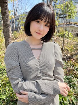 セイドット フクオカ(Say.FUKUOKA) 【Say.福岡】大人可愛い内巻きボブ×顔まわりカット×フェミニン