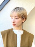 前髪長め大人小顔ショート30代40代50代　藤沢