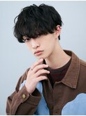 柔らかく動く毛束感ナチュラルパーマ×モテるラウンドマッシュ