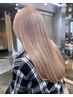 トリプルカラー(ブリーチ2回/オンカラー)+保湿ケアブリーチ￥21000#ヘアカラー