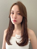 フォト 武蔵小杉(foto) 暗めカラー/姫カットレイヤー/マロンベージュ/くすみベージュ