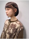 イヤリングカラー柔らかナチュラルボブ［三軒茶屋］