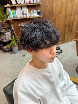 ロルド シェリ(Rold Cheri) 【山本智文】波巻きパーマメンズマッシュ