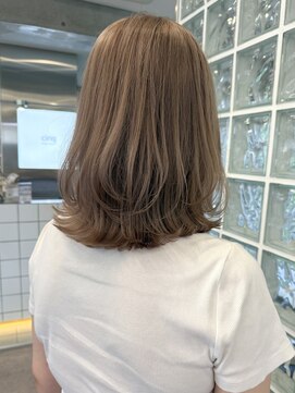 サンクプロジェクト(cinq PROJECT) 原宿韓国ミルクティーヘーゼルマロンベージュブラウンレイヤー