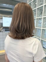 サンクプロジェクト(cinq PROJECT) 原宿韓国ミルクティーヘーゼルマロンベージュブラウンレイヤー