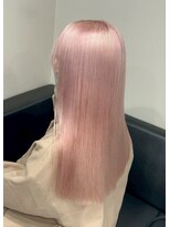 ベレーザ 渋谷(BELEZA) 17512ホワイトピンクブリーチバーガンディルーツカラーロング