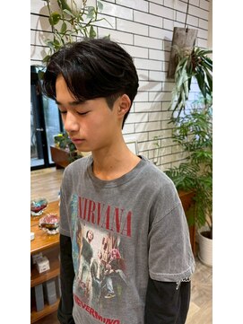 シフト(SHEEFT) マッシュパーマメンズヘア韓国系束感ショートカジュアル