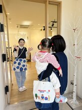 お子様と一緒にご来店♪
