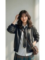 コートフィールエー(CO_T feel.a)&nbsp;暗髪でも重くない！透明感カラー×抜け感ウェーブで垢抜け