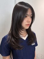 トリッカ シブヤ(TRICCA SHIBUYA)&nbsp;ロングレイヤーカット透明感カラー酸性ストレートパーマ縮毛矯正