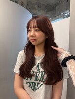カノエ(canoe)&nbsp;ワインレッドカラー顔周りレイヤー20代～50代【西新大濠荒戸】