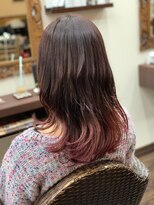 パチャールヘアー(PACAR HAIR) ★ブリーチ２回！ピンク・グラデーションカラー★