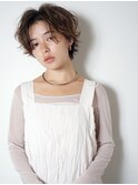 センターパートがおしゃれなマッシュレイヤー