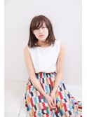 長め大人前髪×ふわっと揺れるストレート