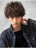 コンマヘアビジネスかき上げトランクスヘアショートレイヤー