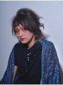 カジュアルパーマ×さりげなインナー