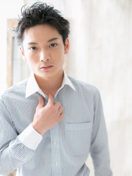 メンズヘア ビーセカンド 草加店(MENS HAIR B-2) ワイルドツーブロックショートウェットヘアL