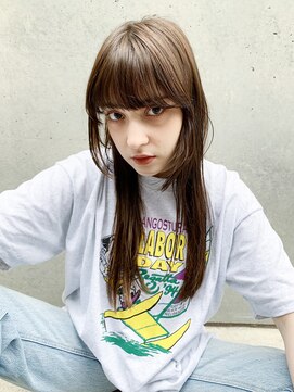 アイティーバイアルバム 八王子店(IT by ALBUM) ストレートロングレイヤー_ミニウルフテラコッタ_8545