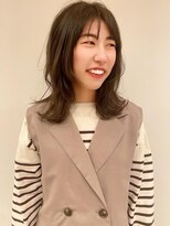 トップヘアーヒルズ 安城(TOP HAIR HILLS)&nbsp;セミディは、韓国ヘア巻き、きてます！/ニュアンスカラー