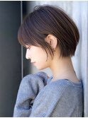 前髪あり大人ショートボブ20代30代40代【AIN.表参道】川原大地