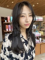 サラビューティーサイト 九大学研都市店(SARA Beauty Sight) ダークカーキ×顔まわりレイヤー☆西浦