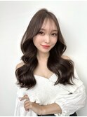 大人可愛い韓国ヘアレイヤーカットくびれヘア似合わせ顔まわり