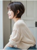 大人可愛い くびレイヤー ヘルシースタイル 丸みショート ボブ